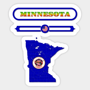 MINNESOTA STATE, UNITED STATES, USA. SAMER BRASIL Sticker